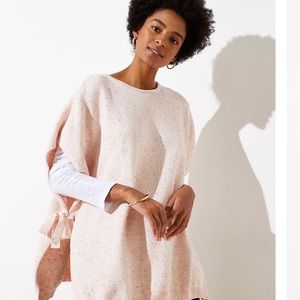 LOFT | Flecked Side Tie Poncho